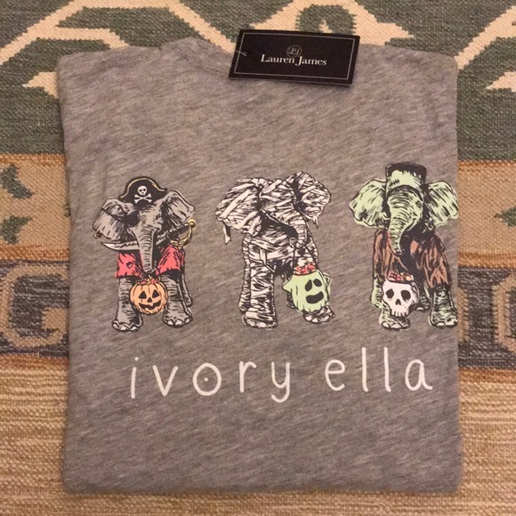 Lauren James Tops - NWT Lauren James Ivory Ella Halloween TShirt